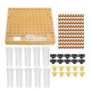 131x Complete Bee Queen Rearing Cup kit Box System Beekeeping Cage Cell Cup Kit