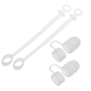 2Pcs Premium Silicone Soft Elastic Pencil Cap Holder Case + Pen Cable Adapter