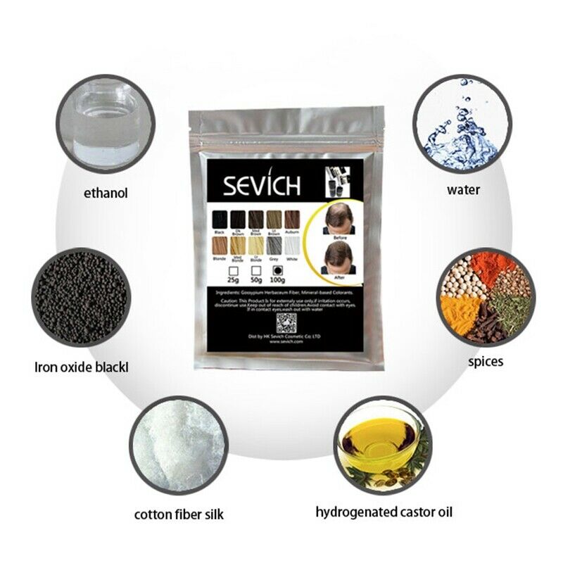 Sevich 100G Hair Building Fibers Hair Loss Concealer Thicken Powder Hair Ca X7Y3