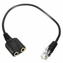 RJ11 to 3.5mm Female Headset/Headphone Adapter Cable Stereo Converter  PLS