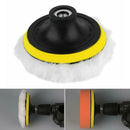 5pcs High Polishing Buffer Pad Set Kit & Drill Adapter For Car Polish Tool 2019