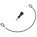 30cm Safety Stainless Steel Lanyard Tether + Screw for  HERO5 4Session OZ