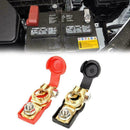 2Pcs Red Car Battery Terminal Adjustable Clamp Clip Positive+Nagative Conne H4F1
