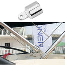 2xMarine Grade 316 Marine Stainless Steel Eye End Cap Bimini Top Fitting 1''