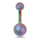 4x Stainless Steel Barbell Navel Belly Button Ring Bar Body jewelry Piercing  Kw