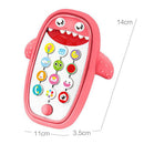 Infants Shark Music Phone Toys Lights Music Play and Learn 6+ Months pink