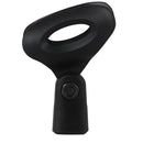 Universal Handheld Microphone Clip Stand Rack for 26-30mm Dia Mic, Black