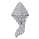 2x Ultra Plush 10"x24" Microfiber Hair Towel Wrap Gray for Drying Curly Hair