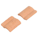 25PCS Niniature S Red Roof Tile Turning Mould Scenario Sand Table Diy Mater Gw