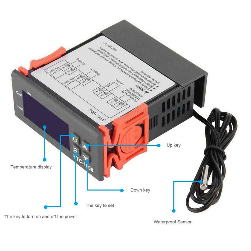 STC-1000 Electronic Digital Temperature Controller Thermostat (AC110-220V)