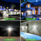 100 Led Solar Light Outdoor Solar Wall Lamp Pir Motion Sensor Waterproof Bu