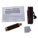 Pocket telescope Brass 25x30 binoculars Monocular Telescope Hand telescope