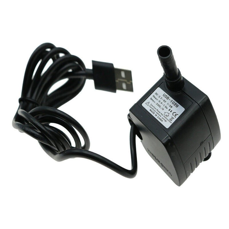 USB Brushless Submersible Water Pumps for Aquarium, Tabletop Fountains, Pond,