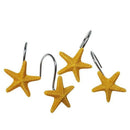 Starfish Shower Hooks Rust Proof Shower Curtain Rings for Bathroom Decorati