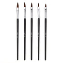 5pcs Kolinsky Sable Brushes Acrylic Nail Brush Professional Nail Art Tool DIY ##