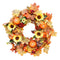 Pumpkin Pine Cone Berry Vine Round Wreath Door Hanging Garland Decor Christmas