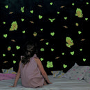 Luminous Glow In the Dark Heart Wall Stickers for Kids Baby Bedroom Decor