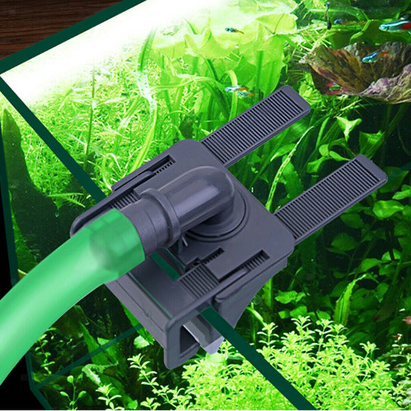 2 Pack Black Aquarium Pipe Clip Clamp, Fish Tank Hose Holder