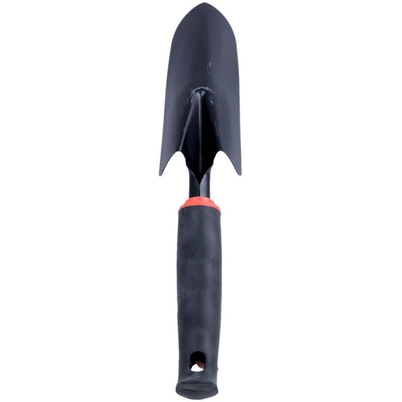 Black Rubber Handle Stainless Steel Hand Garden Trowel Shovel 12.5"