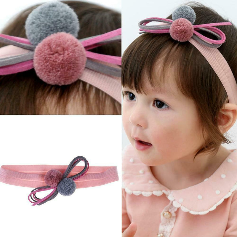 Newborn Baby Bowknot Headband Elastic Hair Accessories Girls Headdress