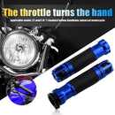 Universal 22mm Motorcycle Throttle CNC Aluminum Rotatable Handlebar Hand Grips