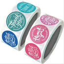 500 Pieces Per Roll Thank You Packaging Sealing Stickers Round Paper Labels