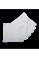 1 pair of Unisex Half Toe Socks Sports Toe Protection white