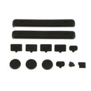 Silicone Dust Plug Set Kit&Tempered Glass Screen Film Protector for Nintendo