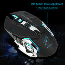 2.4G Wireless Rechargeable 2400DPI Adjustable 7 Colors Backlight Game Mouse