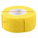 6 PCS First Aid Medical Self-Adhesive Elastic Bandage Tape (Yellow, 2.5cm) R4E5