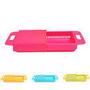 Household Chopping Cutting Board With Drawer Style for Fruit Vegetables Red