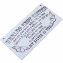"Worlds Best Sister Sisters Give Hope When Life..." Hanging Wooden Plaque S