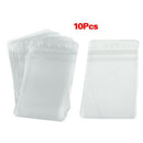 10 Pcs Soft Plastic Vertical Business ID Card Badge Holders O2M9