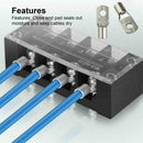 140Pcs Car Copper Rings Lug Terminals Heat Shrink Tubing Battery Connector P2V5