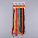 Flower Pattern Embroidery Starter Kit with Embroidery Hoop, Color Threads,