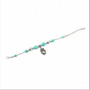 Top Lady jewelry turquoise bead owl pendants fashion popular girl bracelet