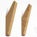 Natural Wood Coat Hook Clothes Hanger Wall Hanger Bathroom Storage Rack Tow T4E4