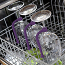 Quality 4Pc Stemware Saver Dishwasher Flexible Silicone Wine Glass Goblet Holder
