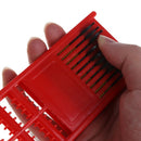 Fishing Plastic Rig Board Double Side Spring Hooks Storage Catch Holder Tackle