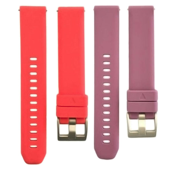 2 Pieces Replacement Silicone Sport Band Strap For Garmin Vivoactive 3