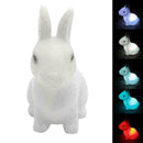 Sleeping LED Night Light Table Lamp Cute Rabbit Kids Decor Gift Room Birthd X5O8