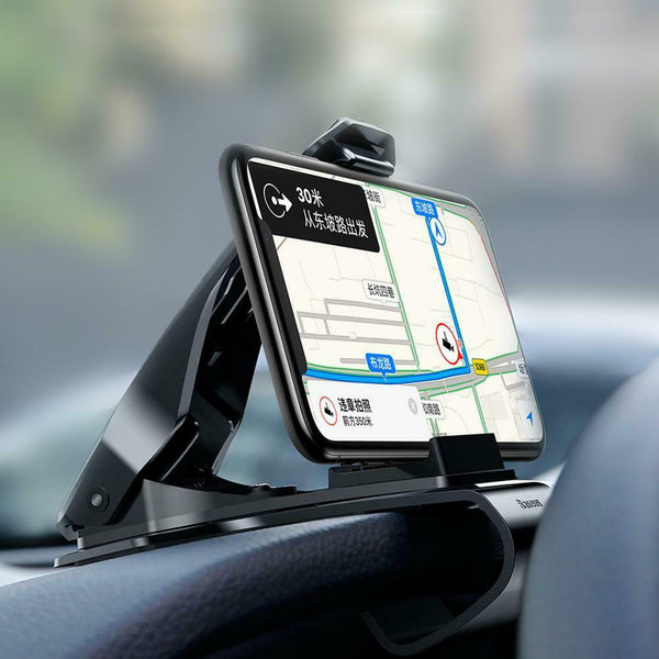 Baseus Car Phone Holder Dashboard Clip 360 Degree Rotation Bracket (Black)