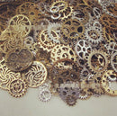 20pcs Bronze Watch Parts STEAMPUNK CYBERPUNNK COGS GEARS DIY JEWELRY CRAFT