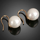 Pair of Artificial Pearls Earrings Ear Nails Eardrop Ear Drop Earbob