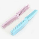 hairdressing portable folding comb hair brush pocket travel anti-static combs!E