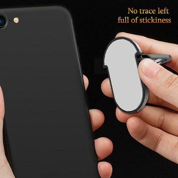 Magnetic Metal Phone Socket Stand 360 Degree Rotation Tablet Finger Ring Holder