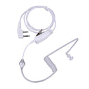 2Pin Acoustic Tube Headset PTT Mic Earpiece for Baofeng Kenwood 2way Radio