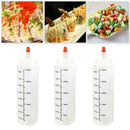 5x250ML Plastic Squeeze Bottle Condiment Dispenser J0A5 Sauce Mustard G0N1
