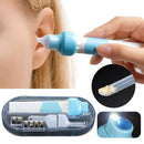 Electric Wireless Vacuum Ear Cleaner LED Earwax Remover w/Soft Head Painless Kit