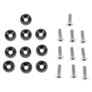 10x Anodized Turned Aluminium Countersunk Washers Screw Bolts Gasket Black